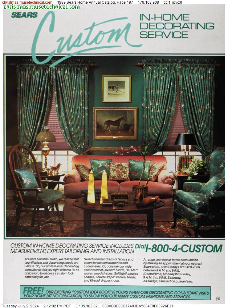 1989 Sears Home Annual Catalog, Page 197