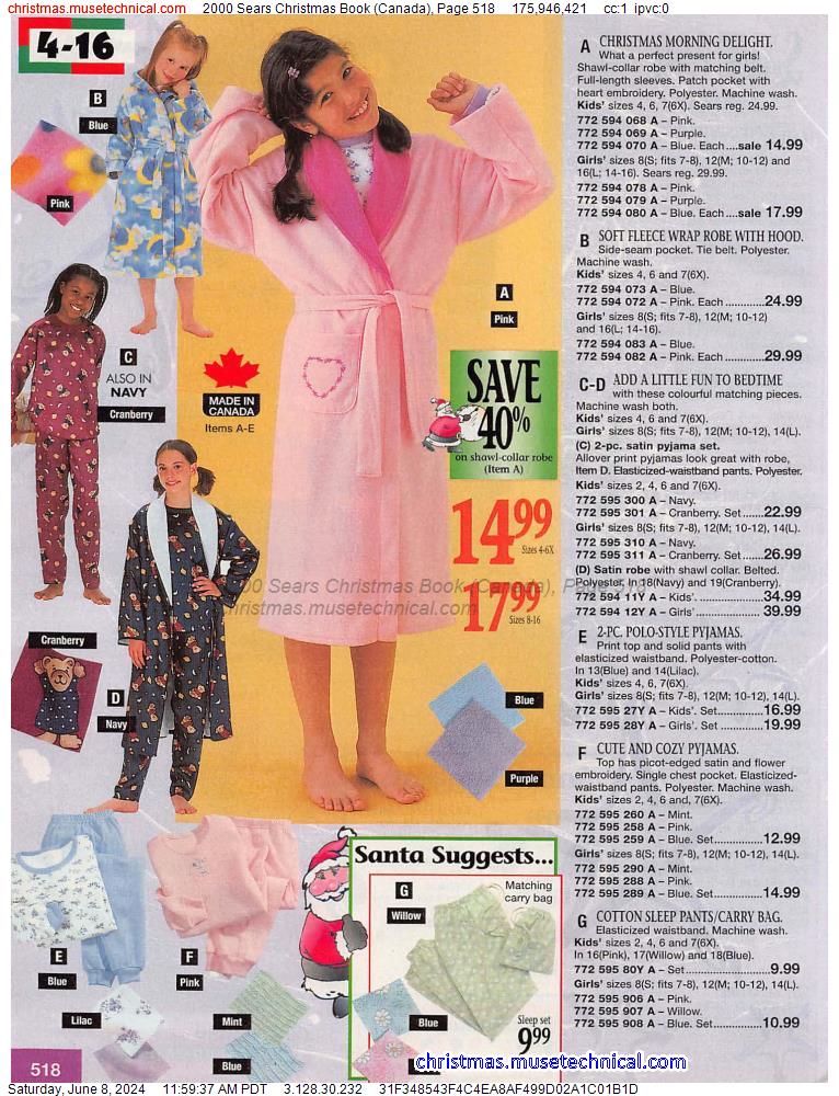 2000 Sears Christmas Book (Canada), Page 518