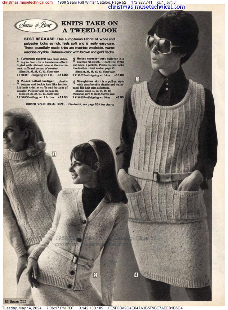 1969 Sears Fall Winter Catalog, Page 52