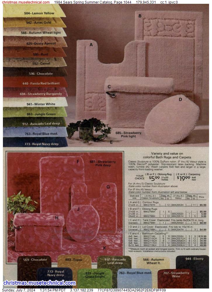 1984 Sears Spring Summer Catalog, Page 1044