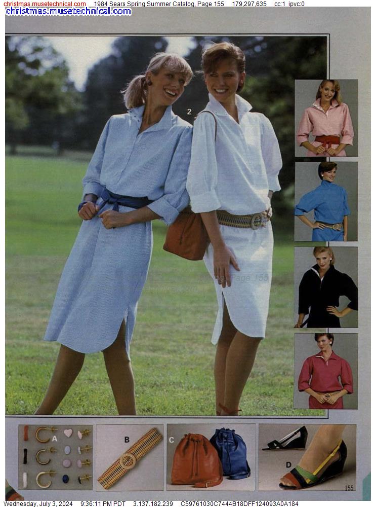 1984 Sears Spring Summer Catalog, Page 155
