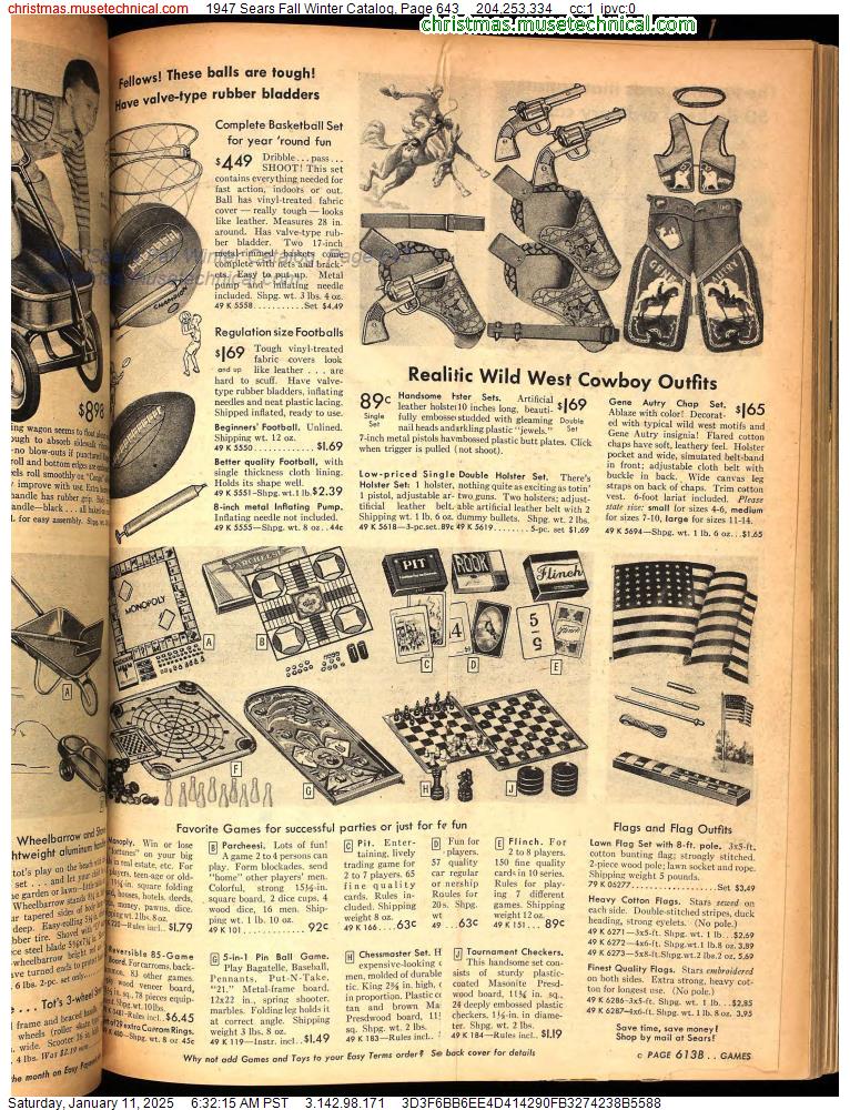 1947 Sears Fall Winter Catalog, Page 643