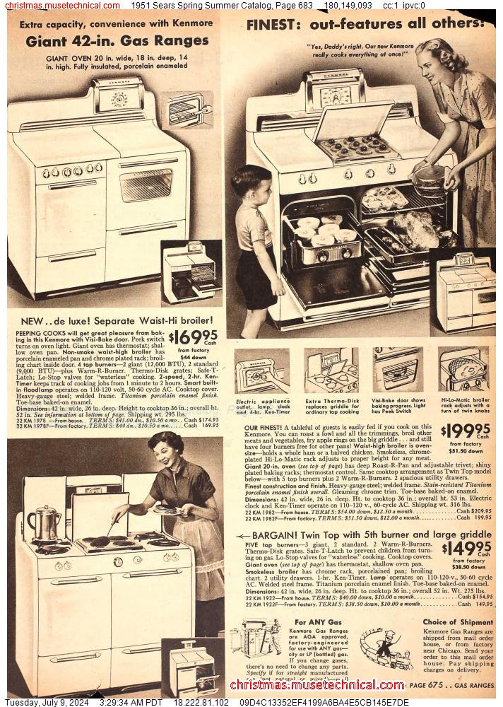 1951 Sears Spring Summer Catalog, Page 683
