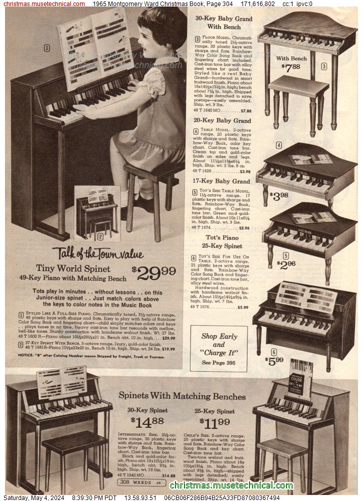 1965 Montgomery Ward Christmas Book, Page 304