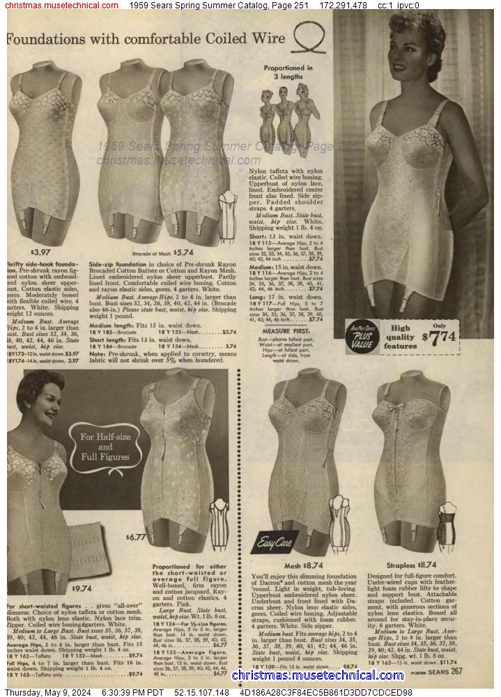 1959 Sears Spring Summer Catalog, Page 251