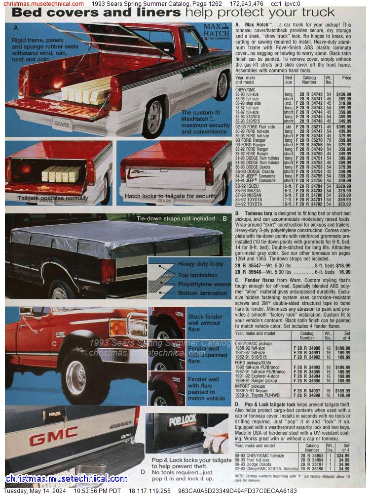 1993 Sears Spring Summer Catalog, Page 1262