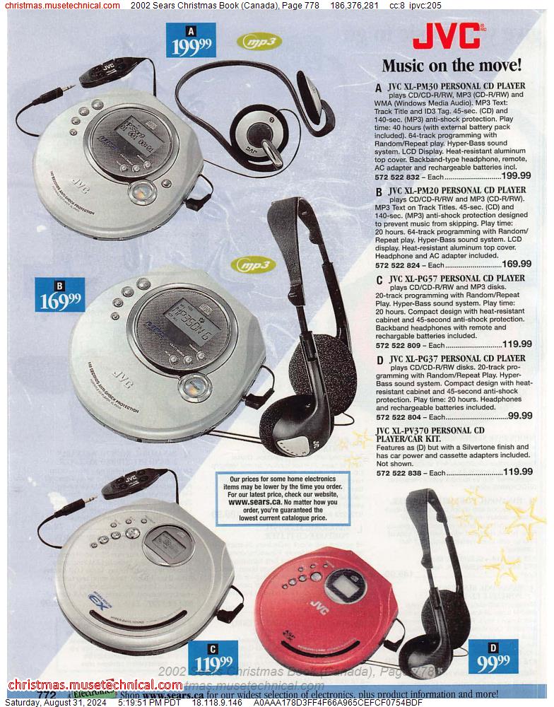 2002 Sears Christmas Book (Canada), Page 778