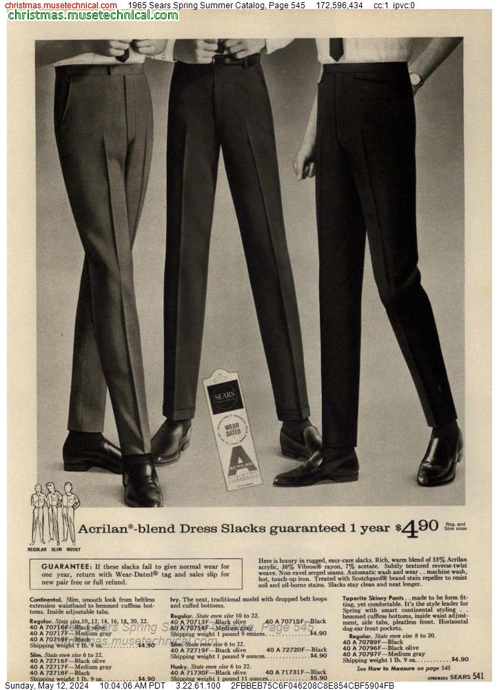 1965 Sears Spring Summer Catalog, Page 545