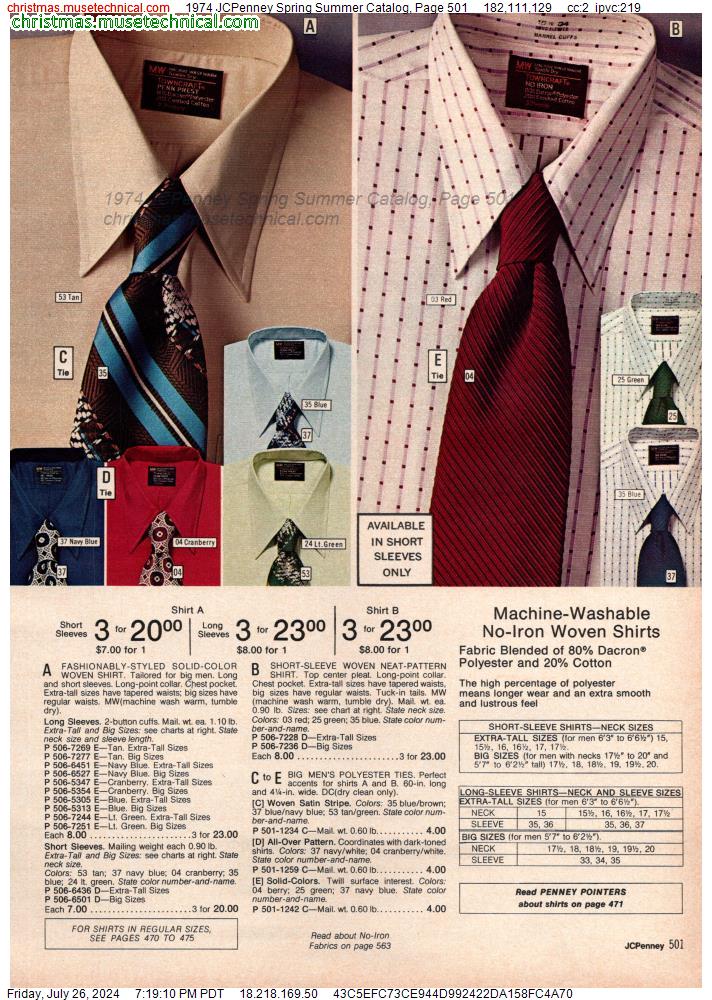 1974 JCPenney Spring Summer Catalog, Page 501