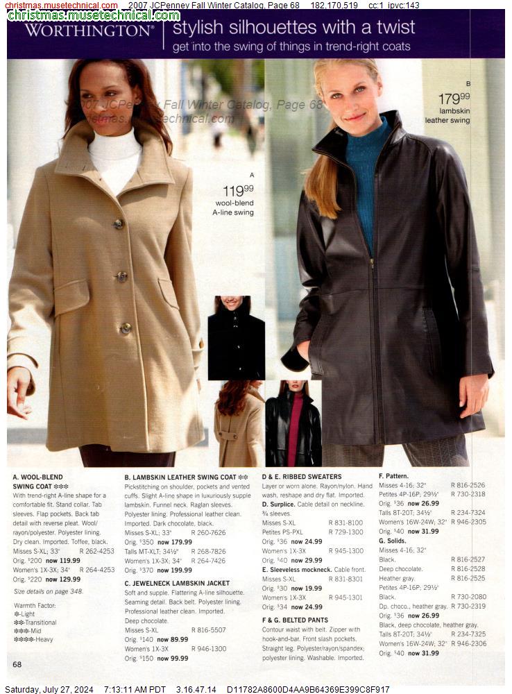 2007 JCPenney Fall Winter Catalog, Page 68