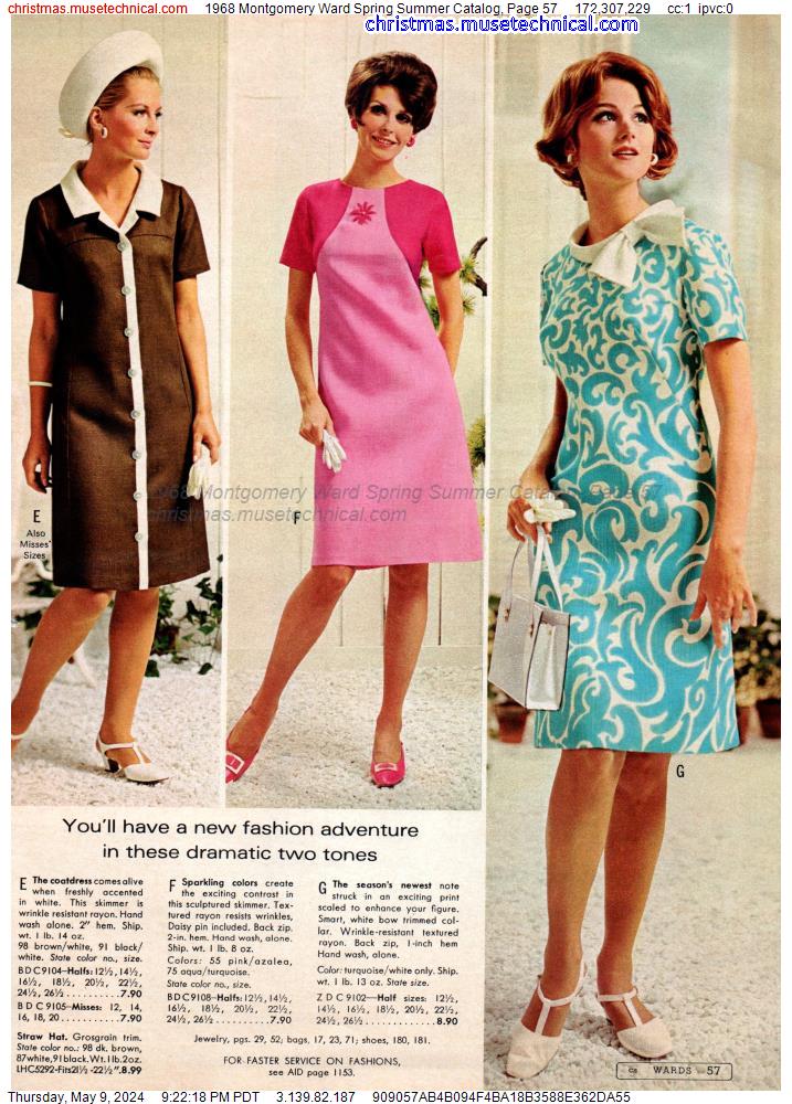1968 Montgomery Ward Spring Summer Catalog, Page 57