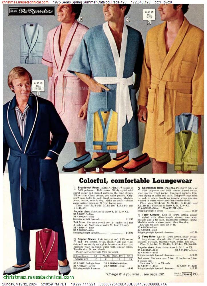 1975 Sears Spring Summer Catalog, Page 493