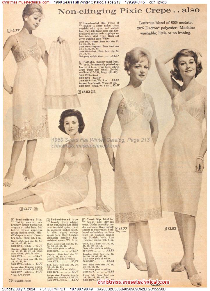 1960 Sears Fall Winter Catalog, Page 213