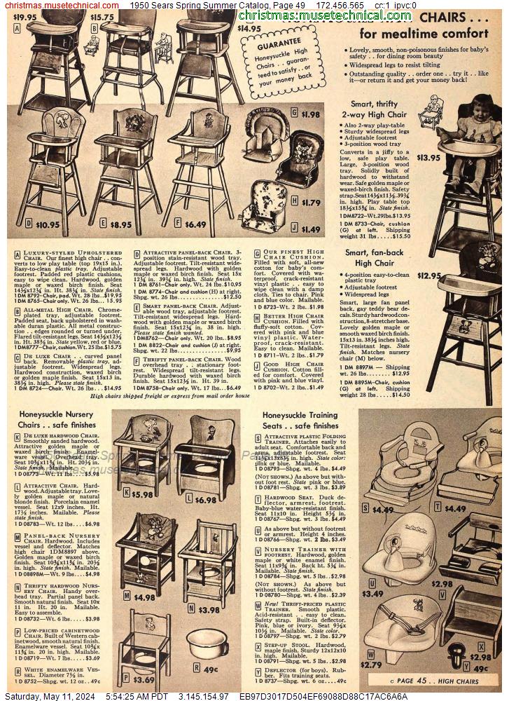 1950 Sears Spring Summer Catalog, Page 49