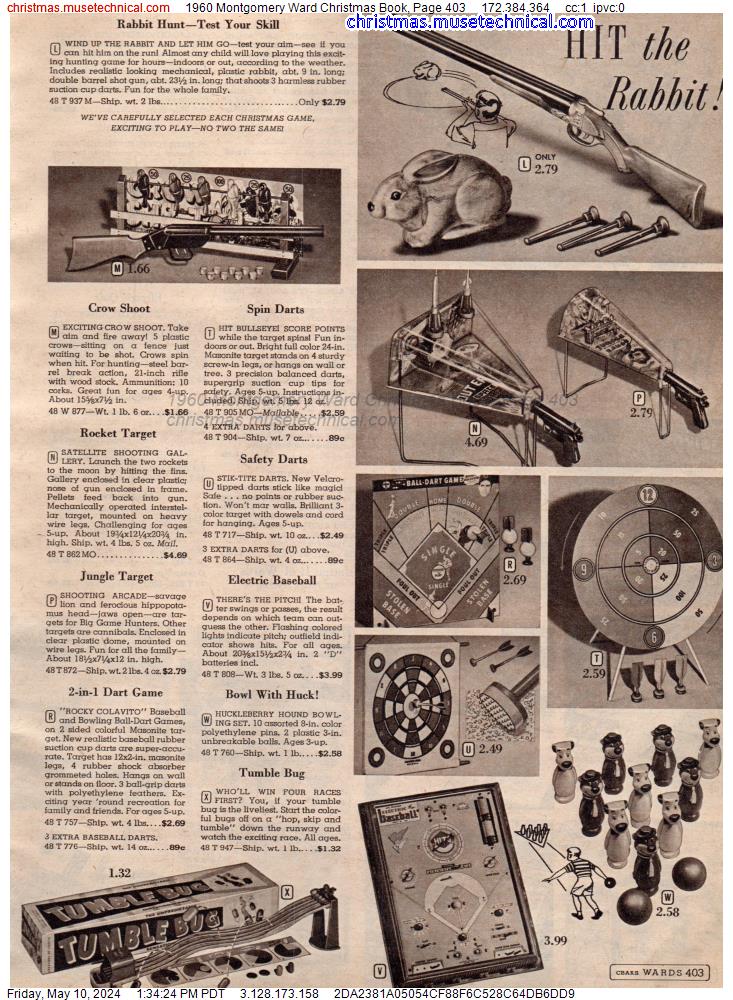1960 Montgomery Ward Christmas Book, Page 403