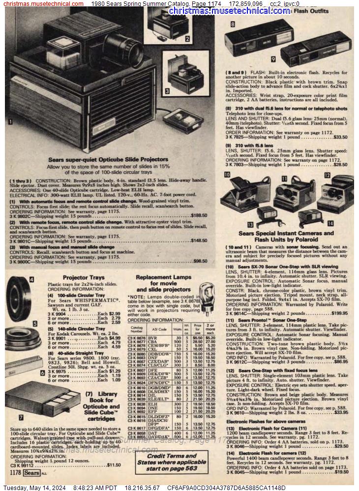 1980 Sears Spring Summer Catalog, Page 1174