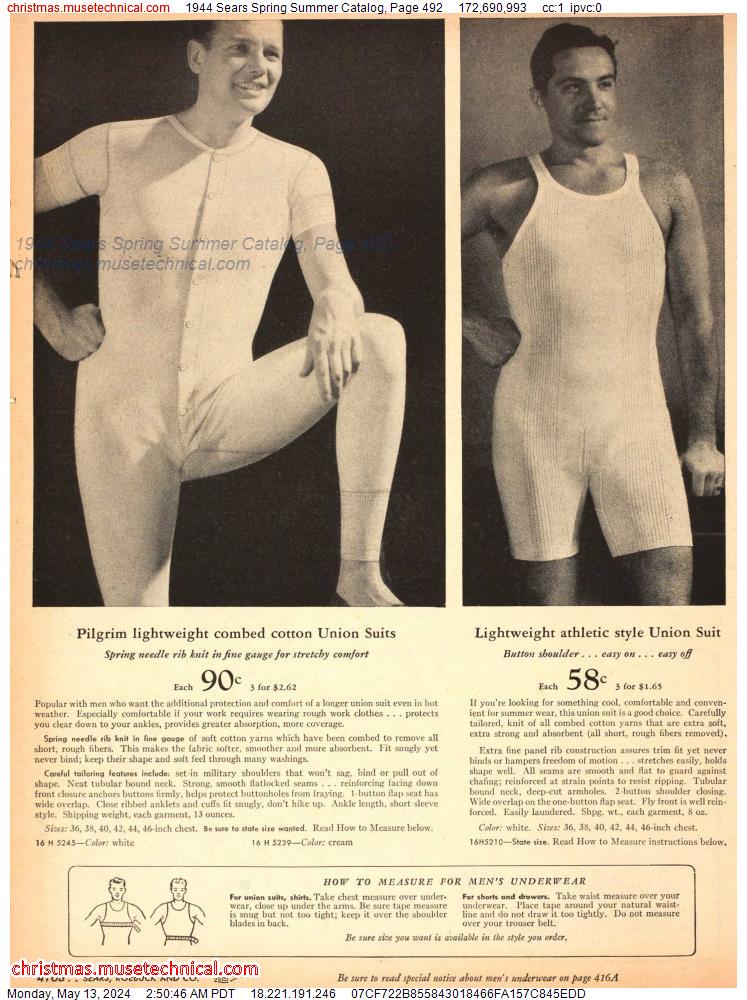 1944 Sears Spring Summer Catalog, Page 492