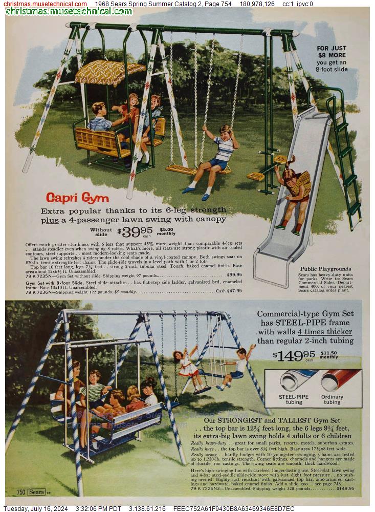 1968 Sears Spring Summer Catalog 2, Page 754