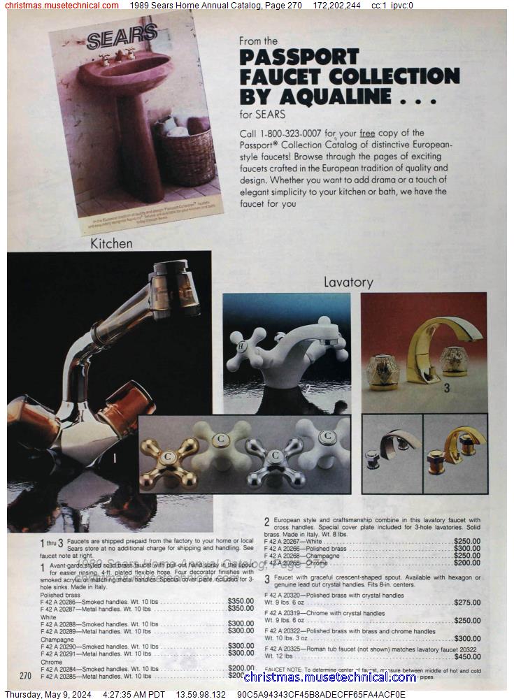 1989 Sears Home Annual Catalog, Page 270