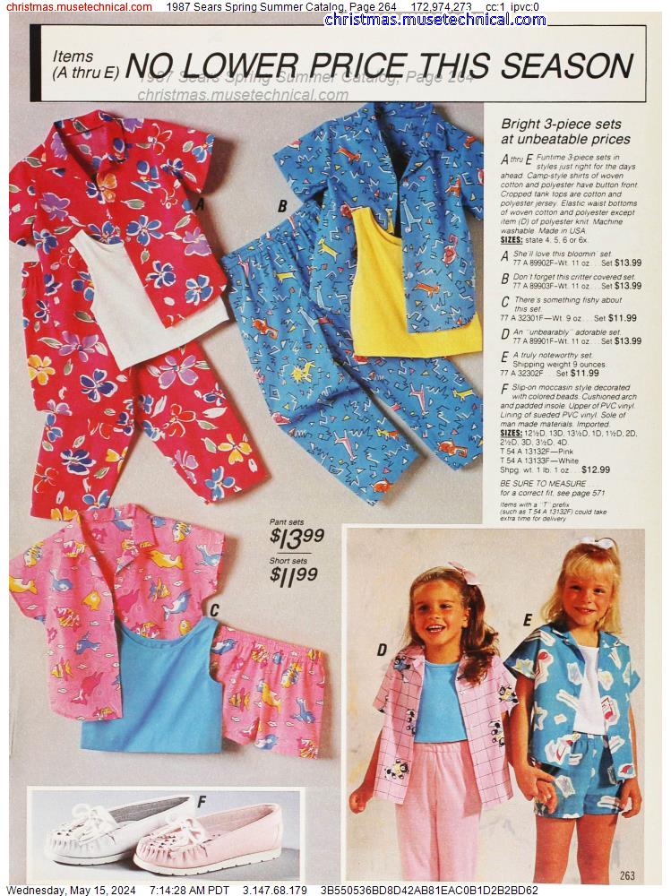 1987 Sears Spring Summer Catalog, Page 264