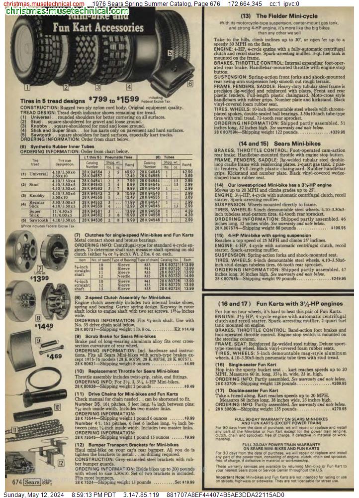 1976 Sears Spring Summer Catalog, Page 676