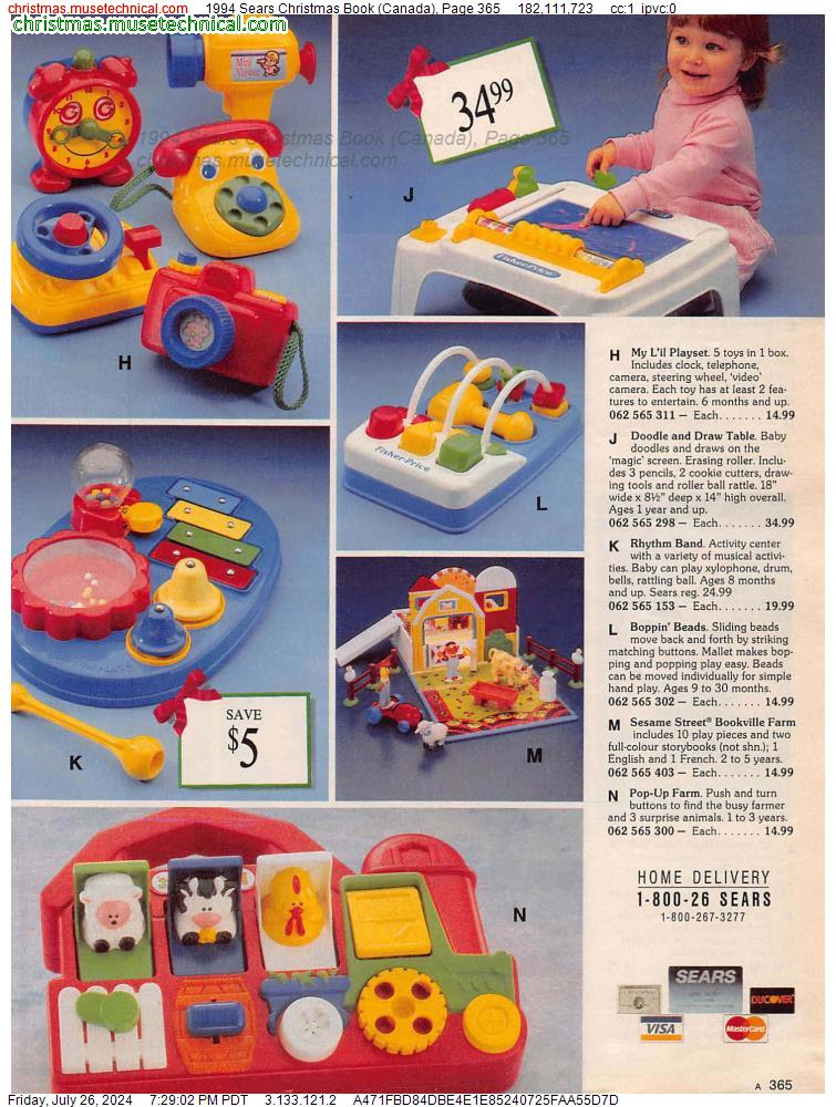 1994 Sears Christmas Book (Canada), Page 365