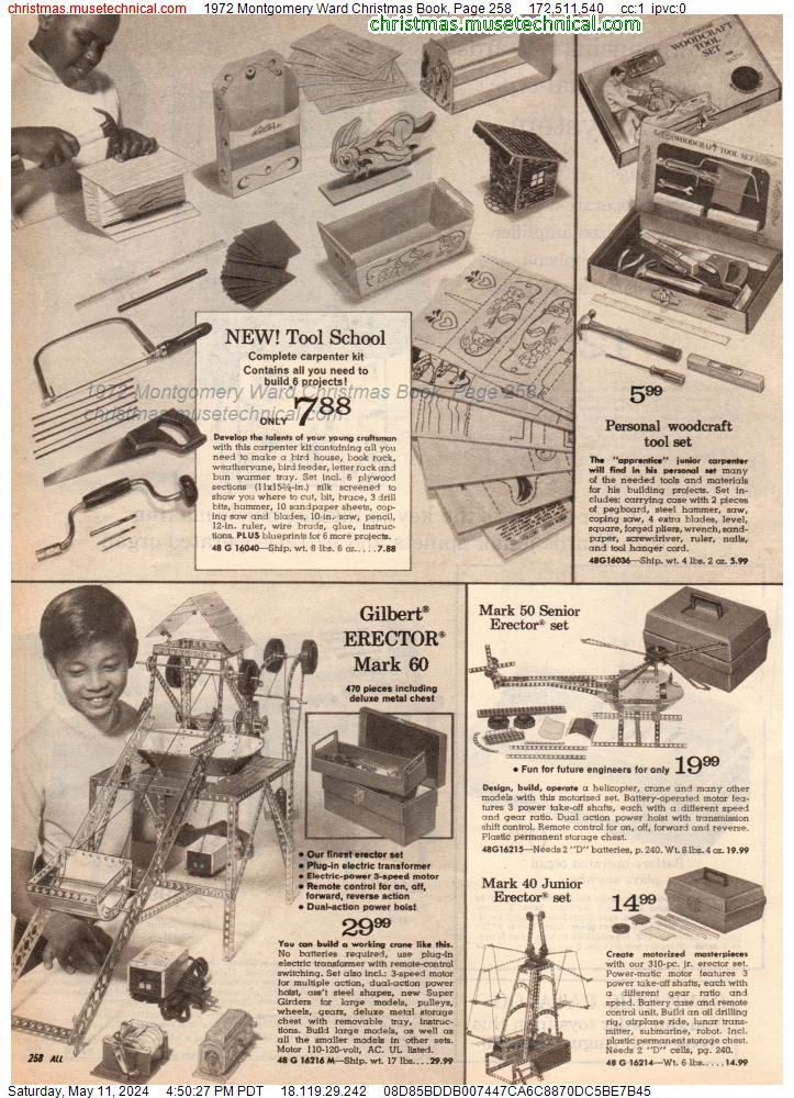 1972 Montgomery Ward Christmas Book, Page 258