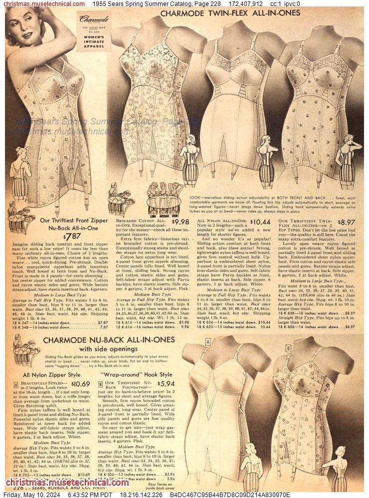 1955 Sears Spring Summer Catalog, Page 228
