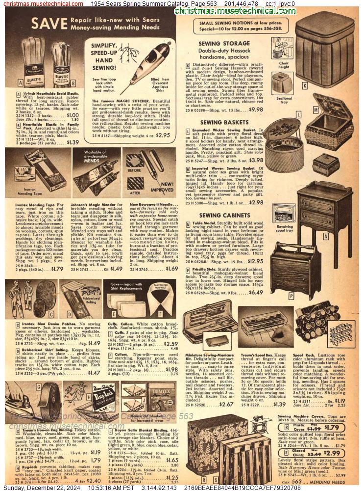 1954 Sears Spring Summer Catalog, Page 563