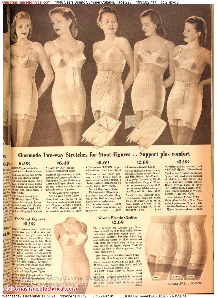 1948 Sears Spring Summer Catalog, Page 293