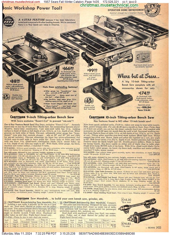 1957 Sears Fall Winter Catalog, Page 1435