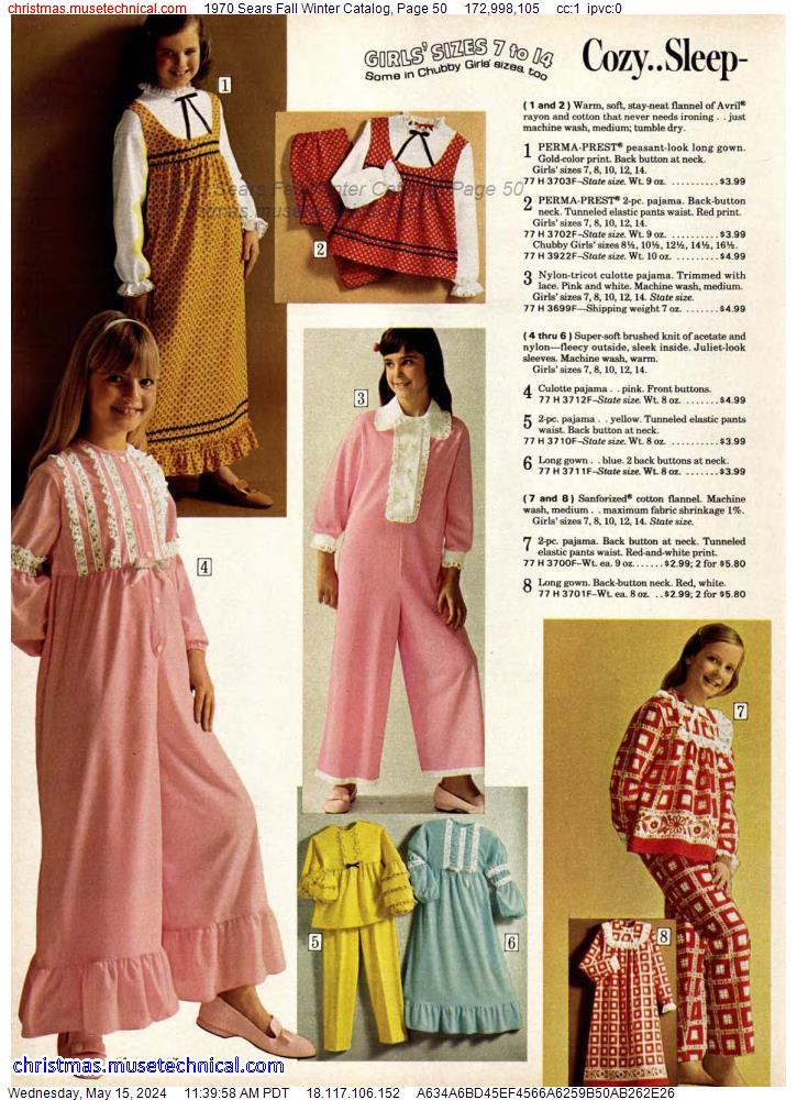 1970 Sears Fall Winter Catalog, Page 50