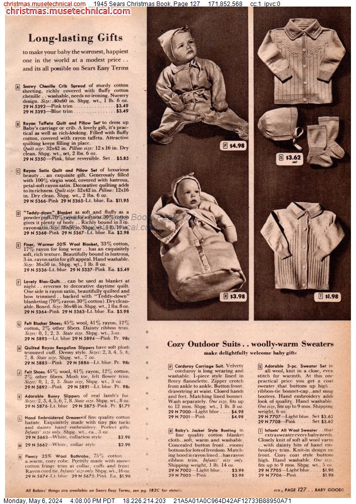 1945 Sears Christmas Book, Page 127