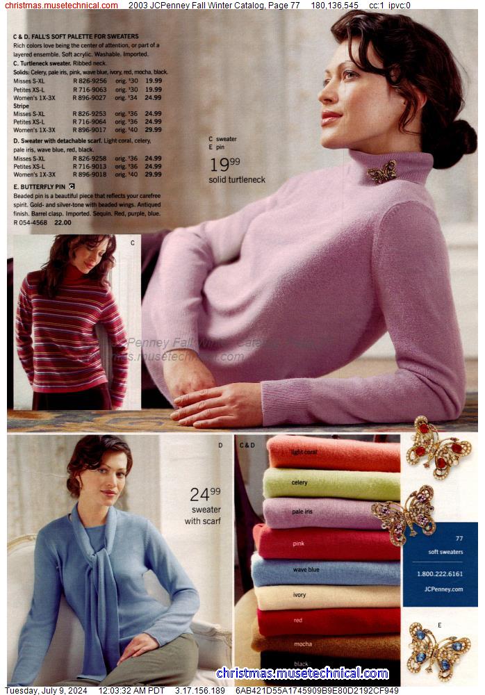 2003 JCPenney Fall Winter Catalog, Page 77