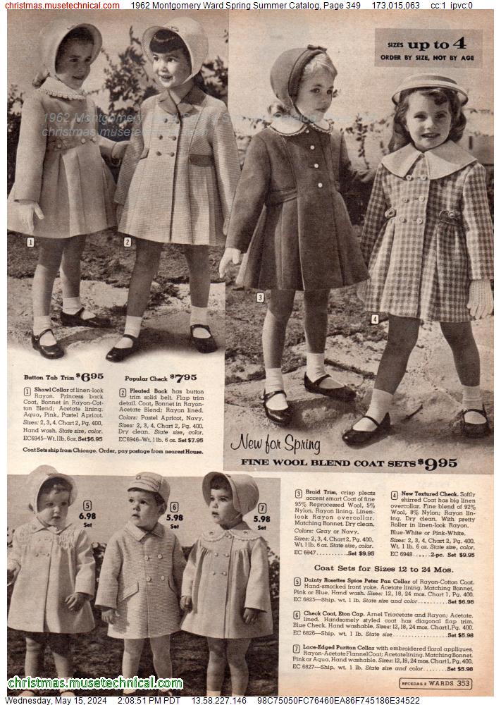 1962 Montgomery Ward Spring Summer Catalog, Page 349
