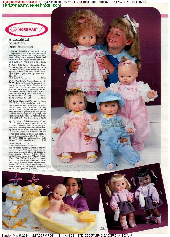1985 Montgomery Ward Christmas Book, Page 87