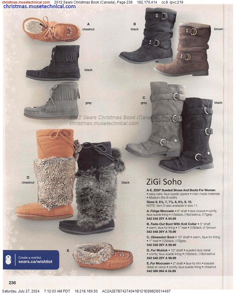 2012 Sears Christmas Book (Canada), Page 236