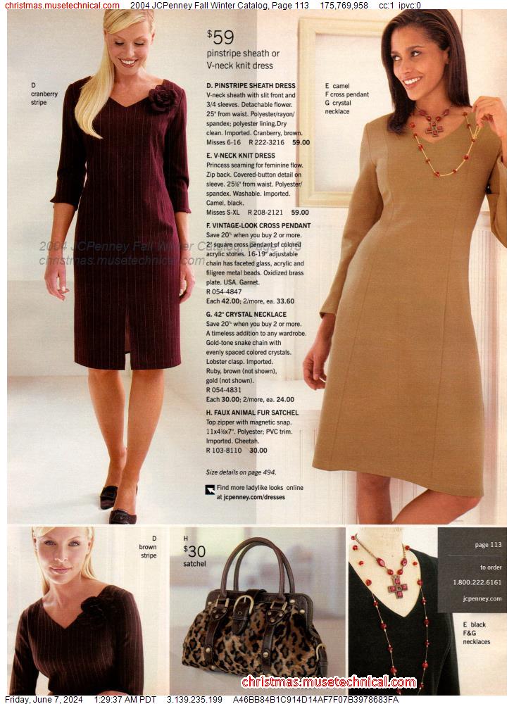 2004 JCPenney Fall Winter Catalog, Page 113