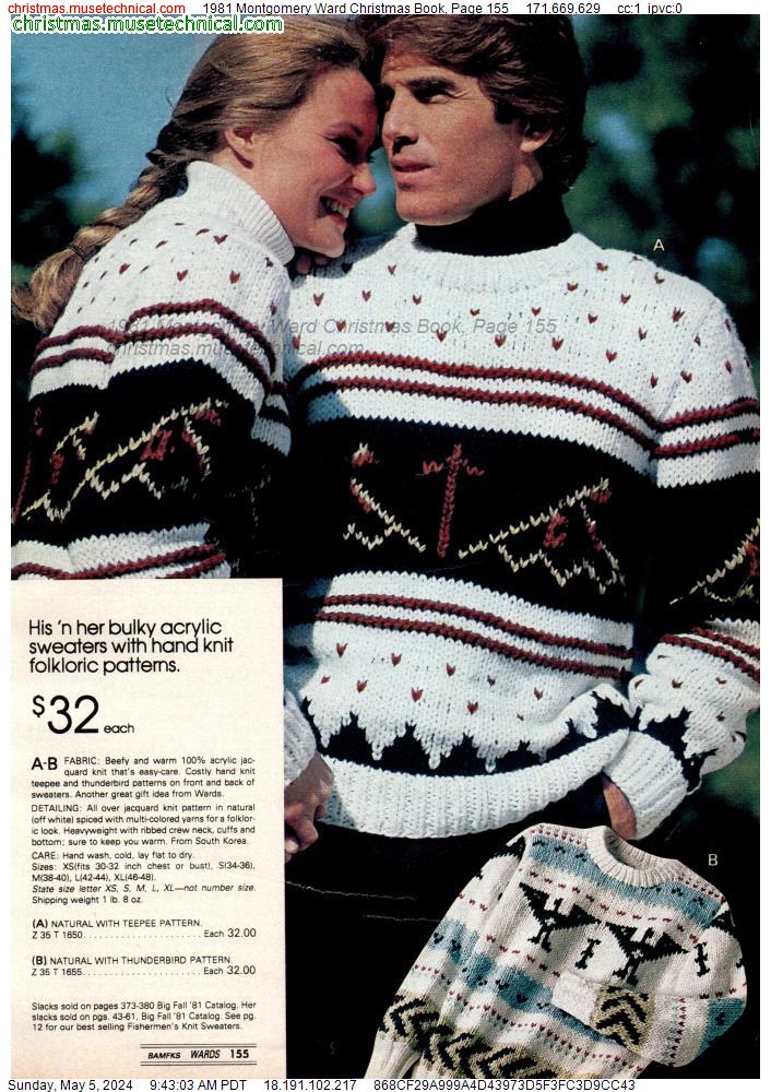 1981 Montgomery Ward Christmas Book, Page 155
