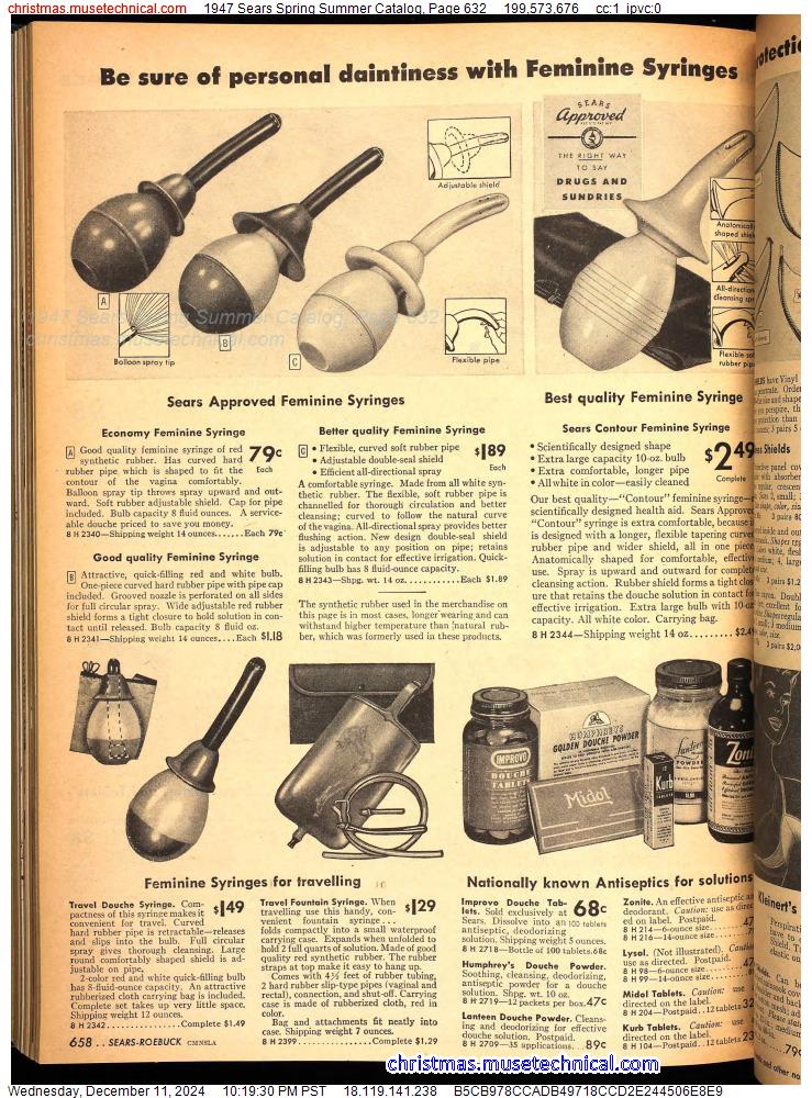 1947 Sears Spring Summer Catalog, Page 632