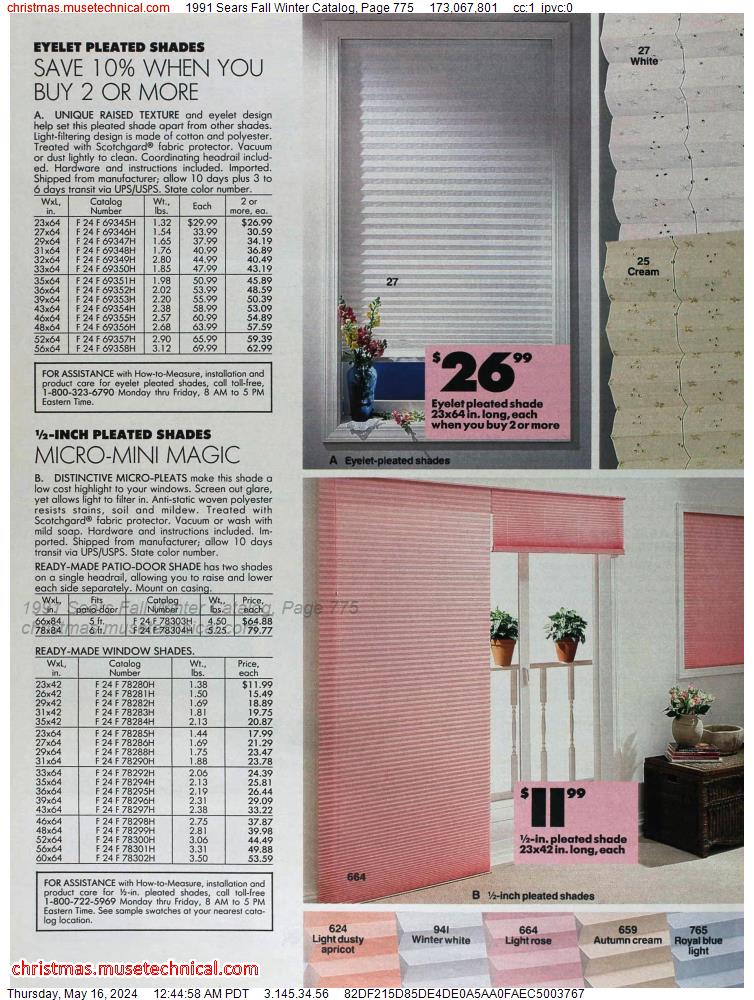 1991 Sears Fall Winter Catalog, Page 775