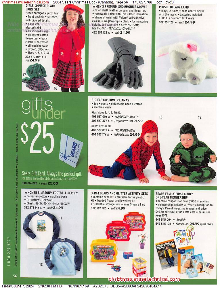 2004 Sears Christmas Book (Canada), Page 56