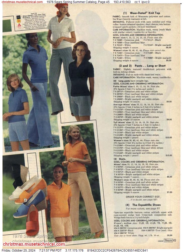 1976 Sears Spring Summer Catalog, Page 45