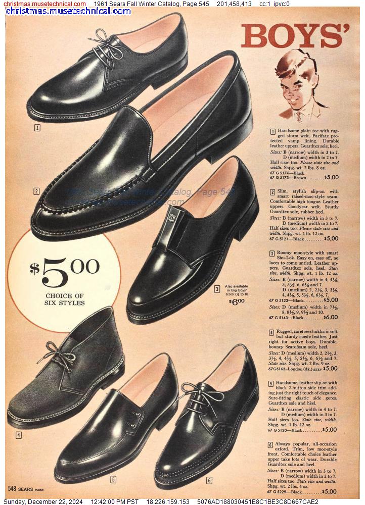 1961 Sears Fall Winter Catalog, Page 545