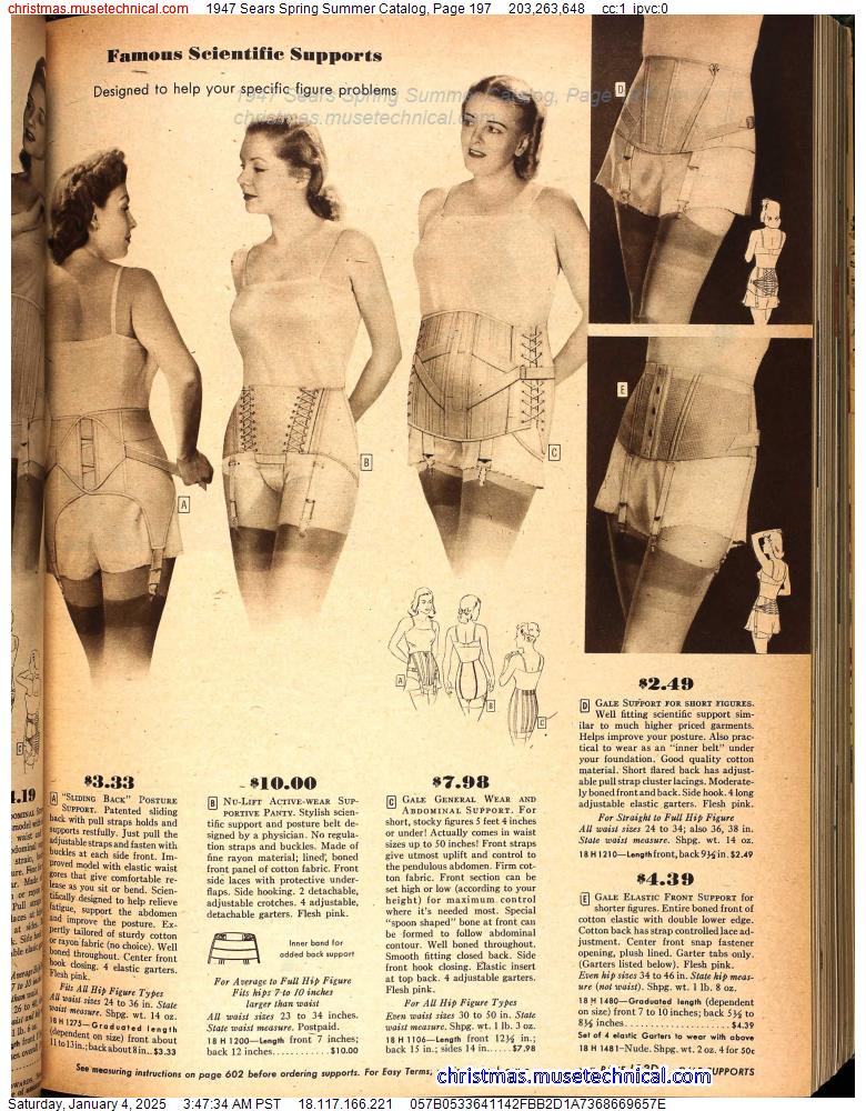 1947 Sears Spring Summer Catalog, Page 197