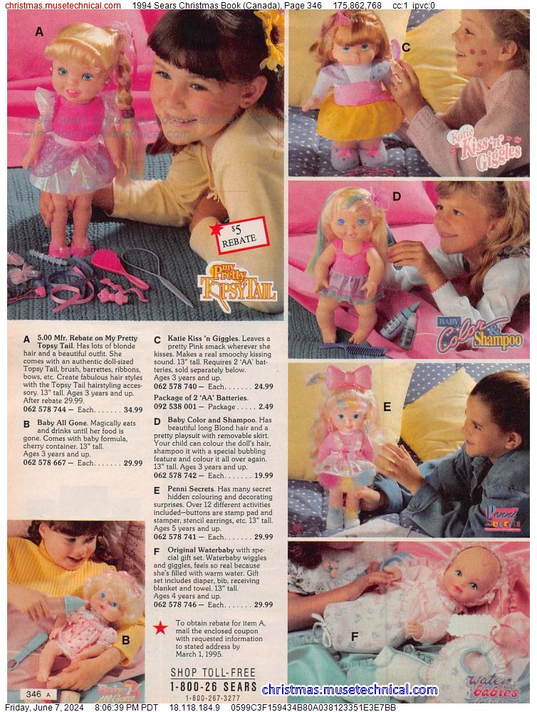 1994 Sears Christmas Book (Canada), Page 346