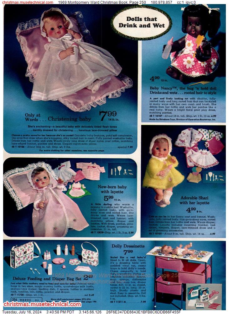 1969 Montgomery Ward Christmas Book, Page 250