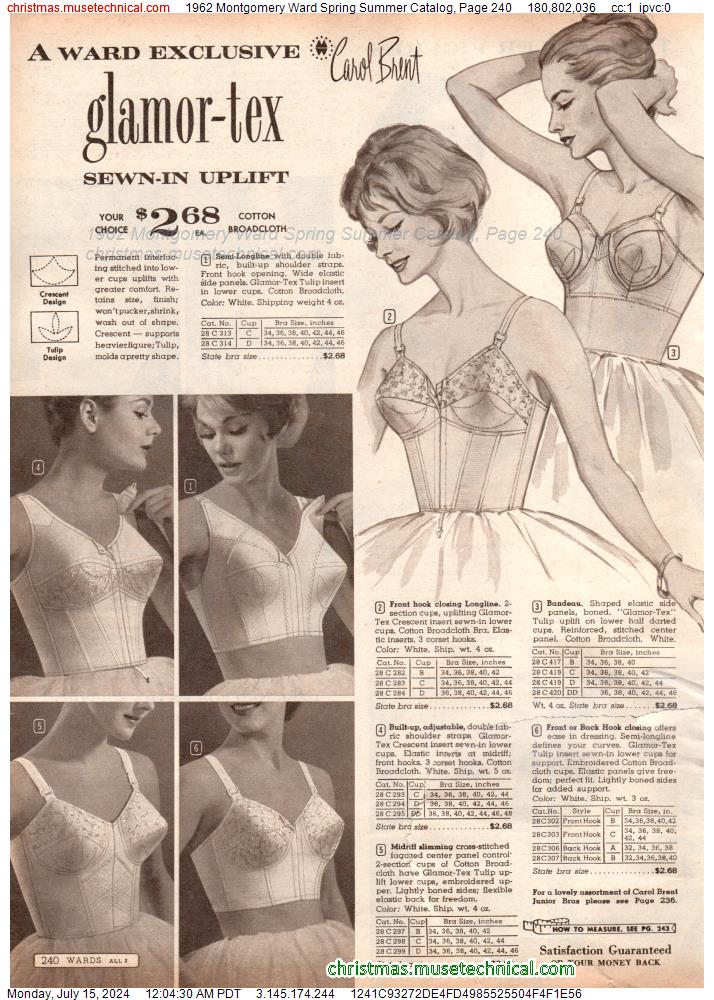1962 Montgomery Ward Spring Summer Catalog, Page 240