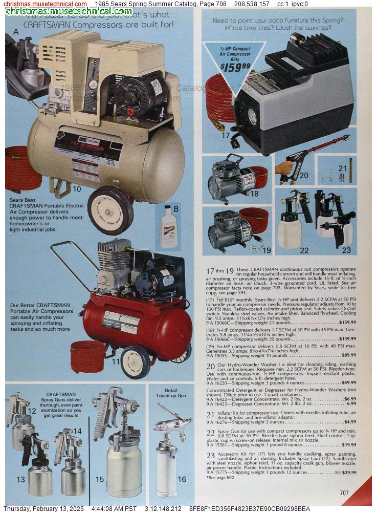 1985 Sears Spring Summer Catalog, Page 708