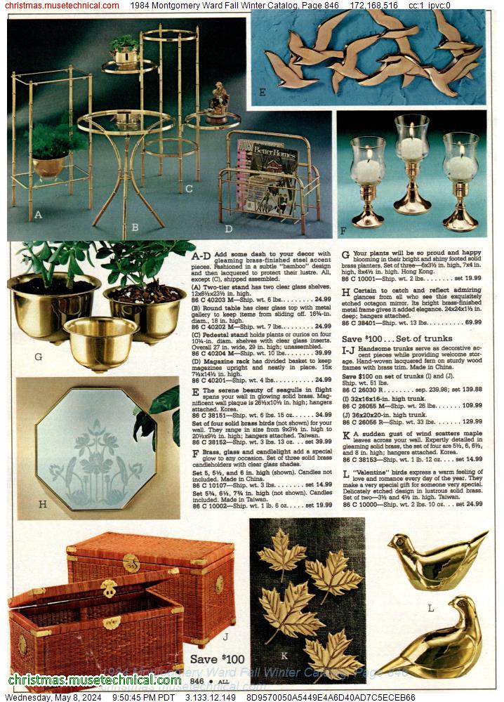 1984 Montgomery Ward Fall Winter Catalog, Page 846